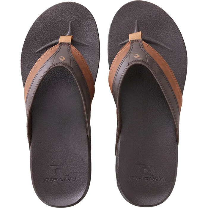 2024 Rip Curl Mens Soft Top Open Toe Flip Flops 1B9MOT - Brown / Tan